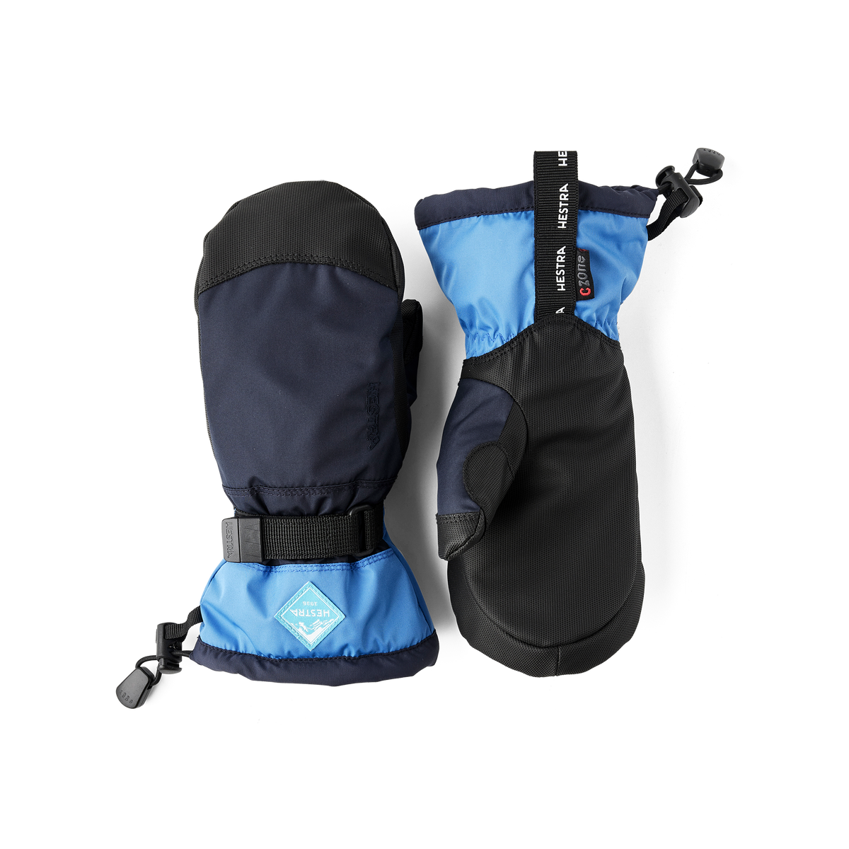 Hestra Vintervotter «Gauntlet CZone Jr» Dark navy/Sky blue