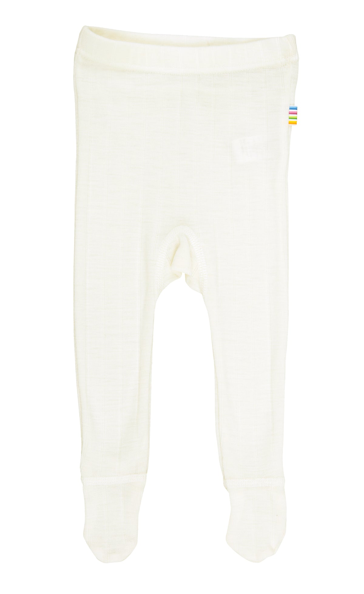 Joha - Leggings i ull/silke med fot Off-white