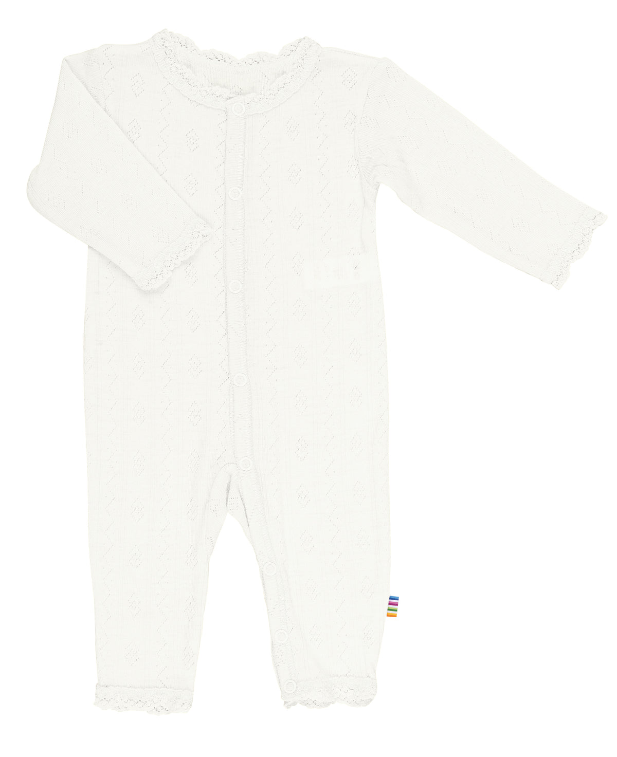 Joha - Heldrakt i ull/silke med blonder Off-white