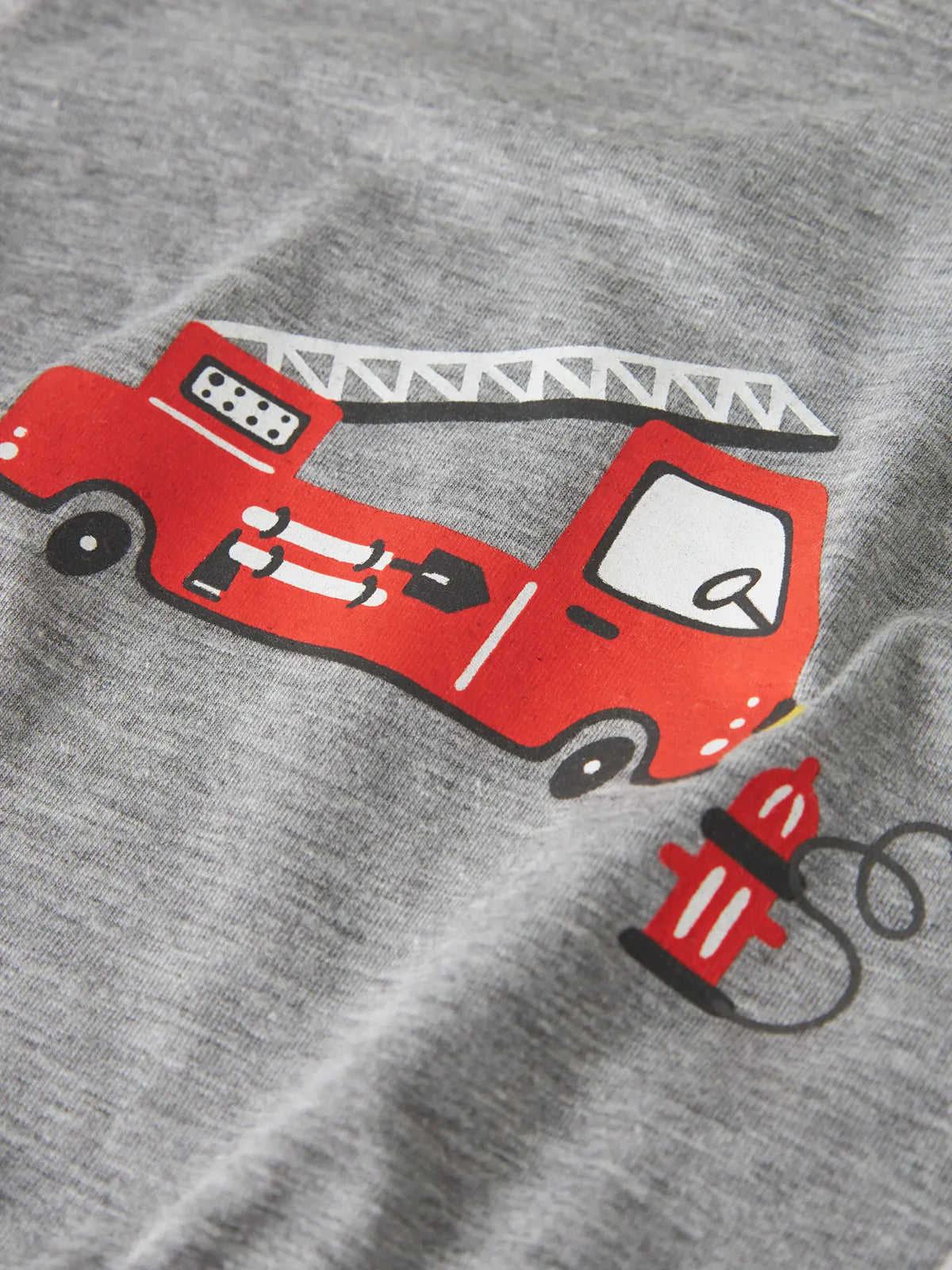 Name it nattsett GREY FIRETRUCK Grey Melange, bukse
