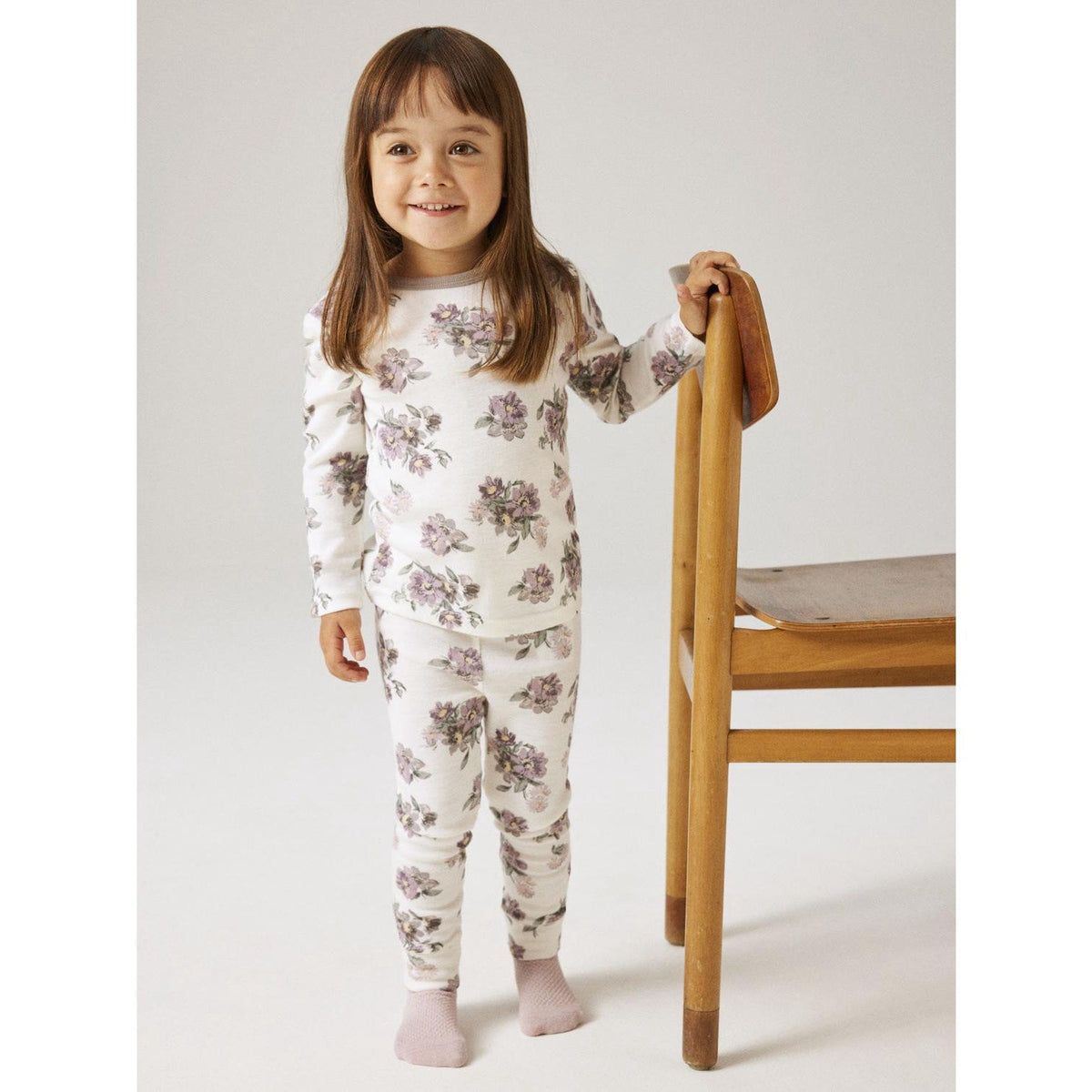 Name it Ullleggings WILLITUS Mini Snow White Blomster