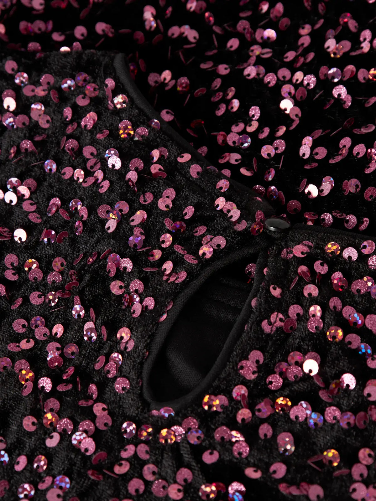 Name it tunika FRUNICA Catawba Grape, detalj av paljettene