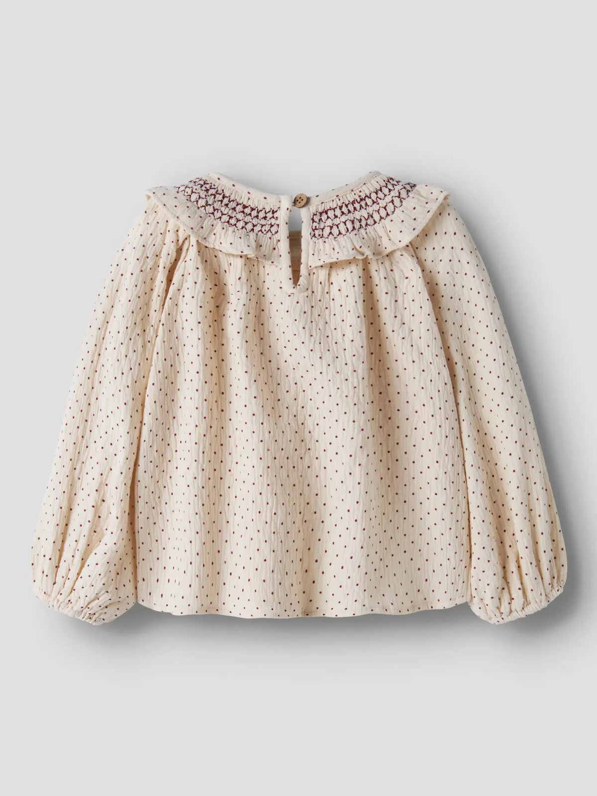 Lil`Atelier bluse FROA Turtledove med krage