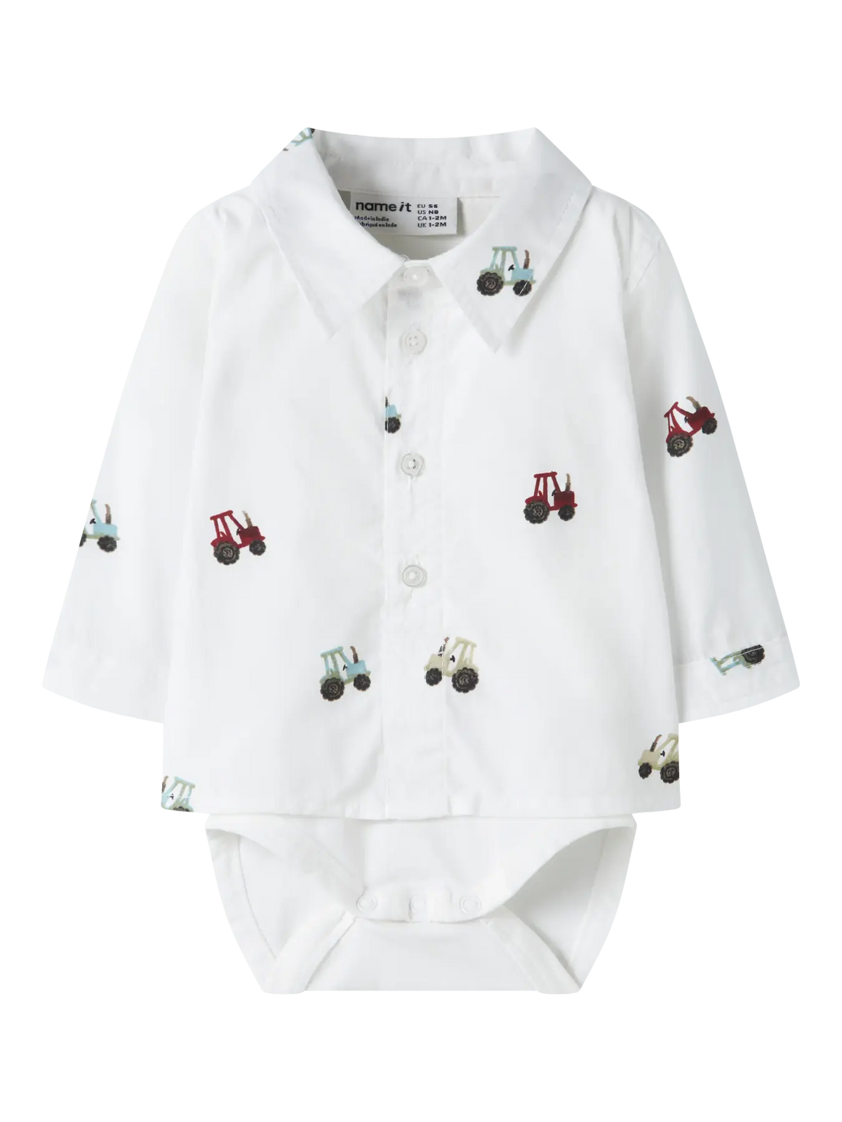 Name it - Bodyskjorte "RACTOR" Baby Bright White
