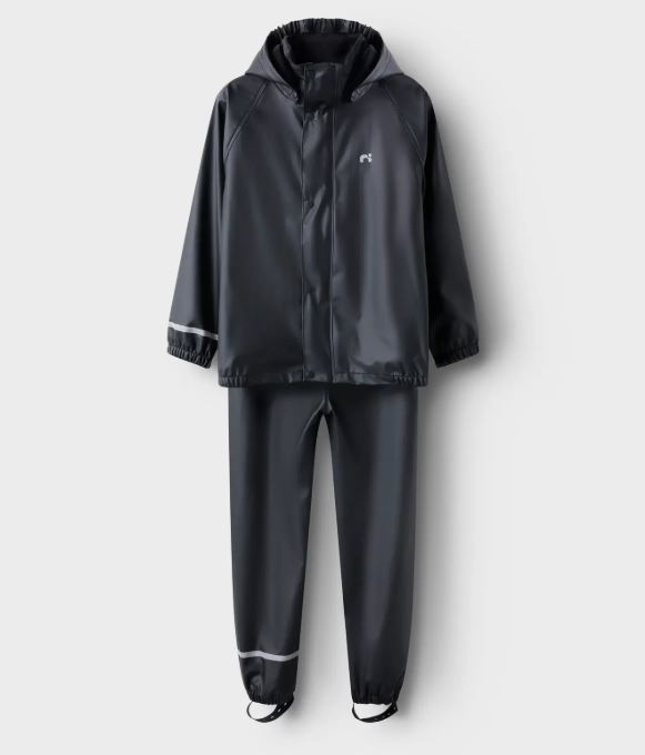 Name it - Regntøy sett "DRY RAIN" Black