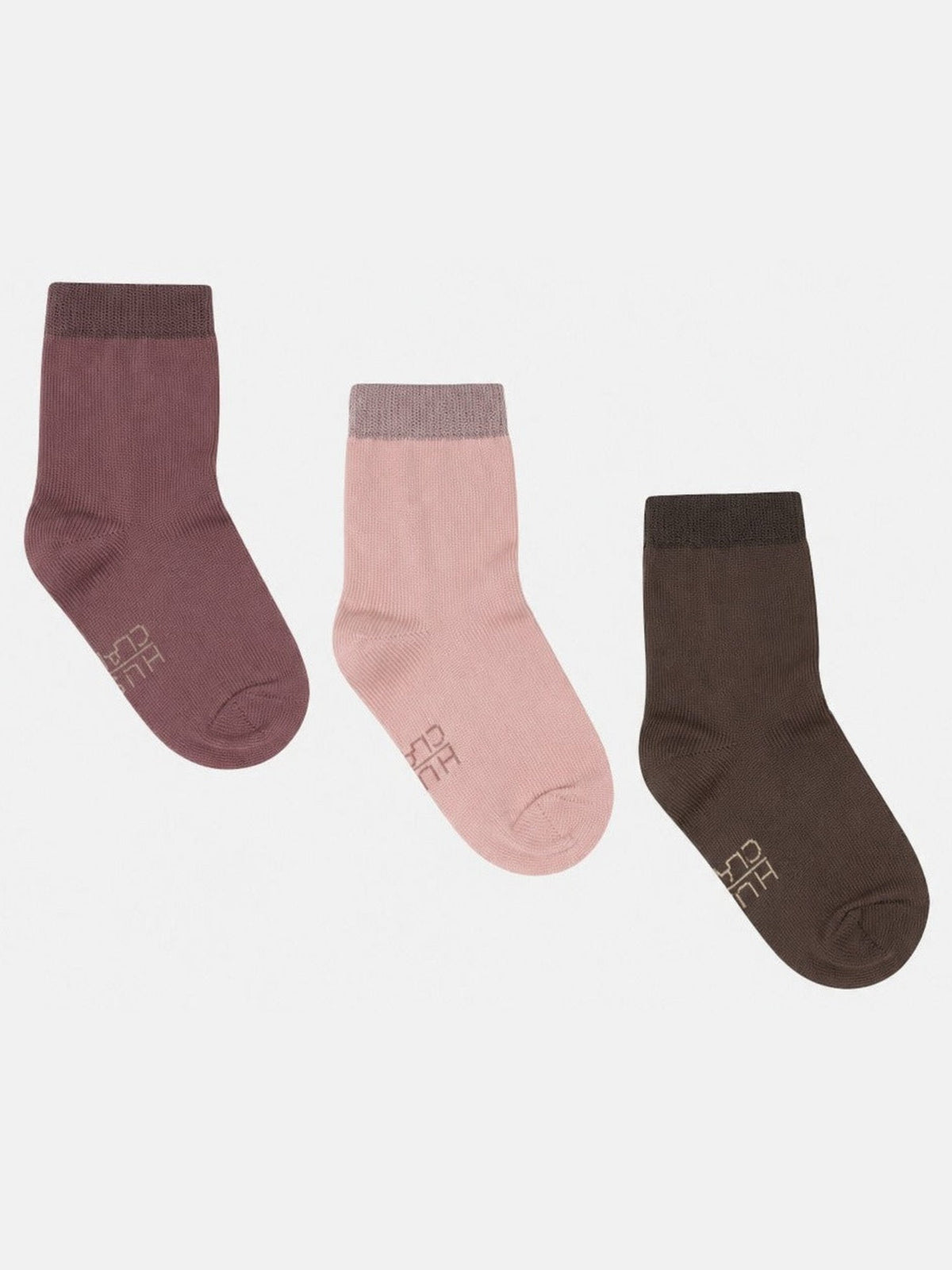 Hust and Claire - 3pk Sokker i ull/bambus Old Rose