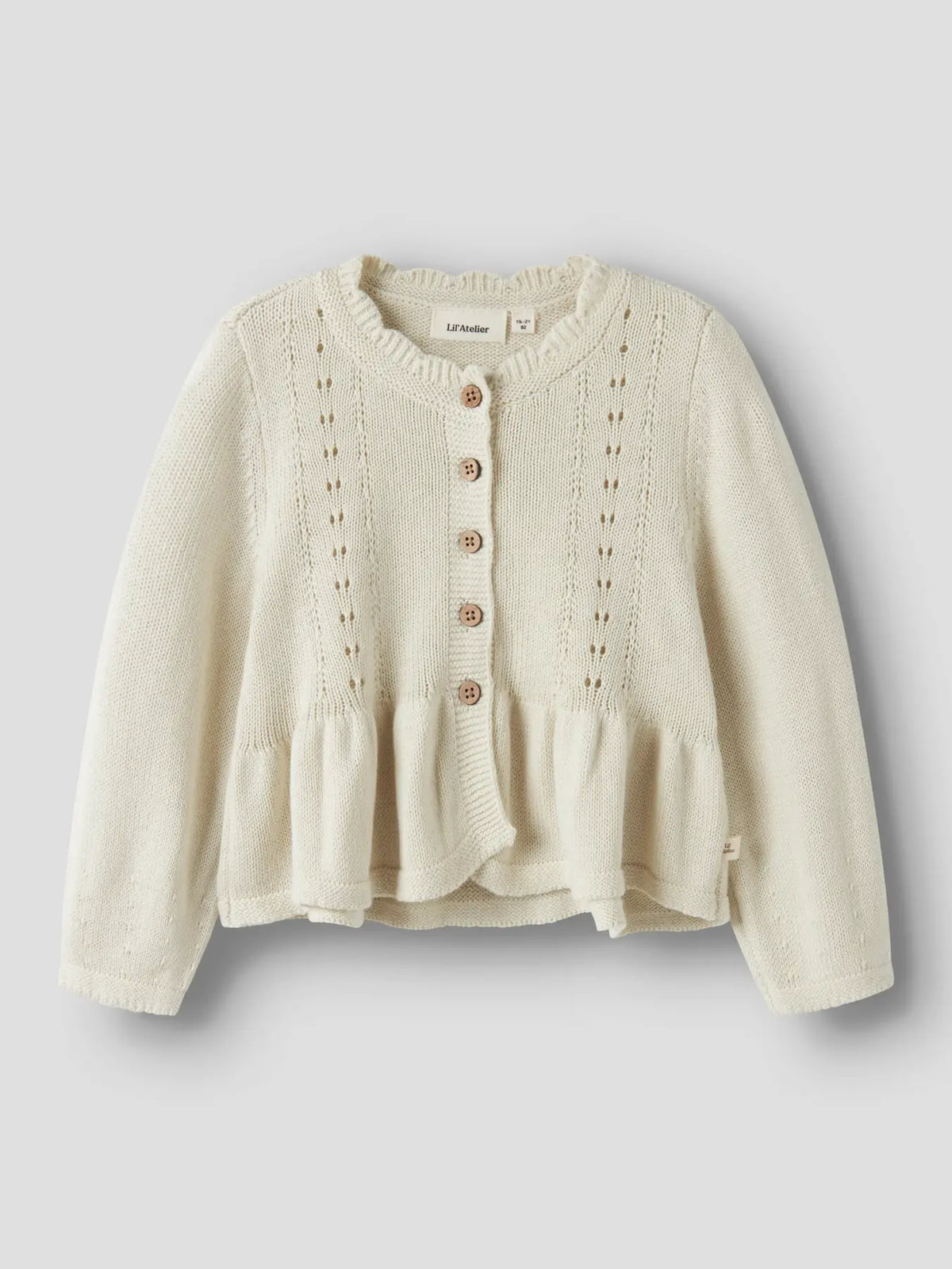 Lil`Atelier cardigan RAMLA Turtledove, detalj
