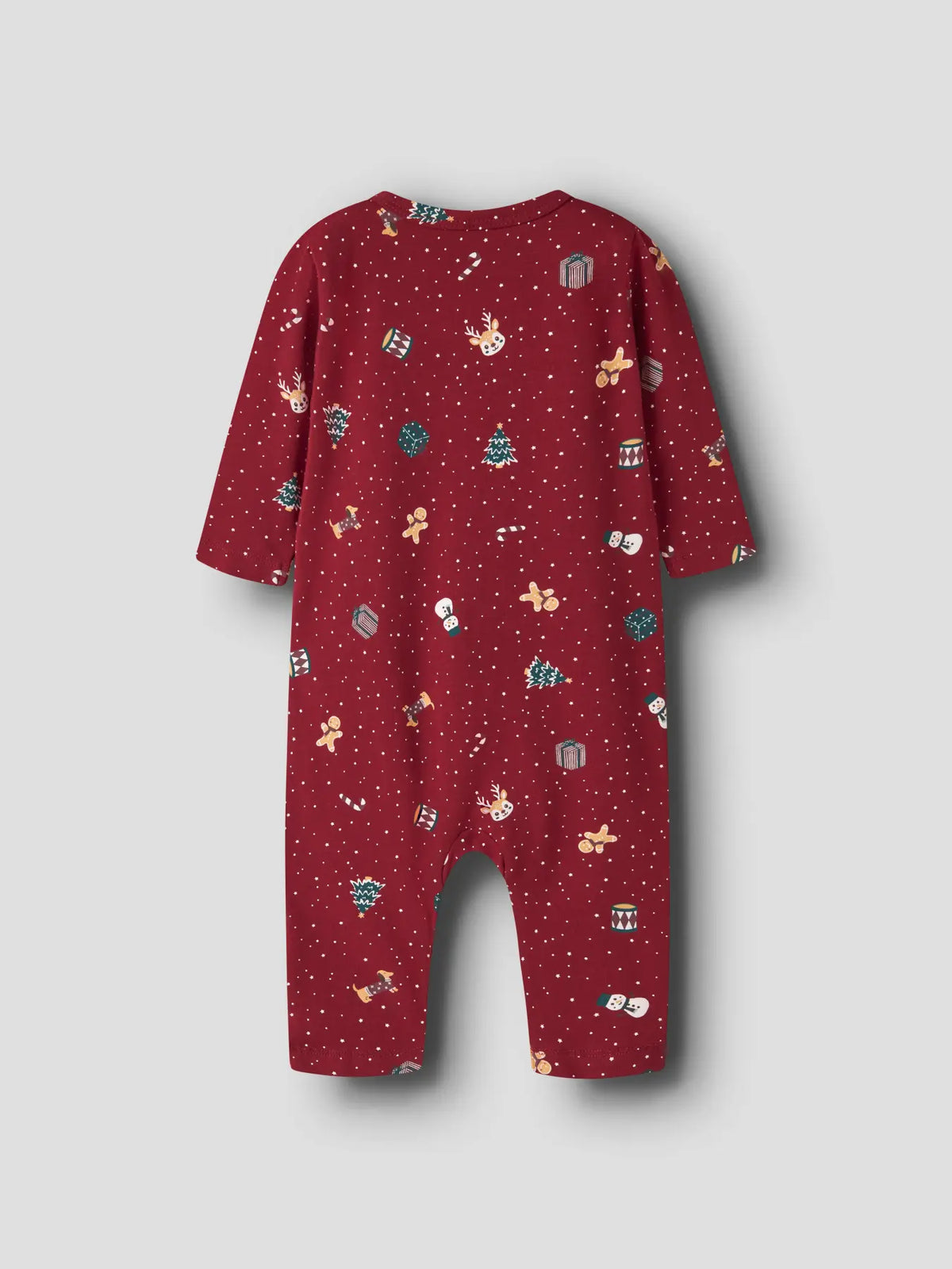 Name it - Nattdress "VISMAS" Baby Red Dahlia Christmas