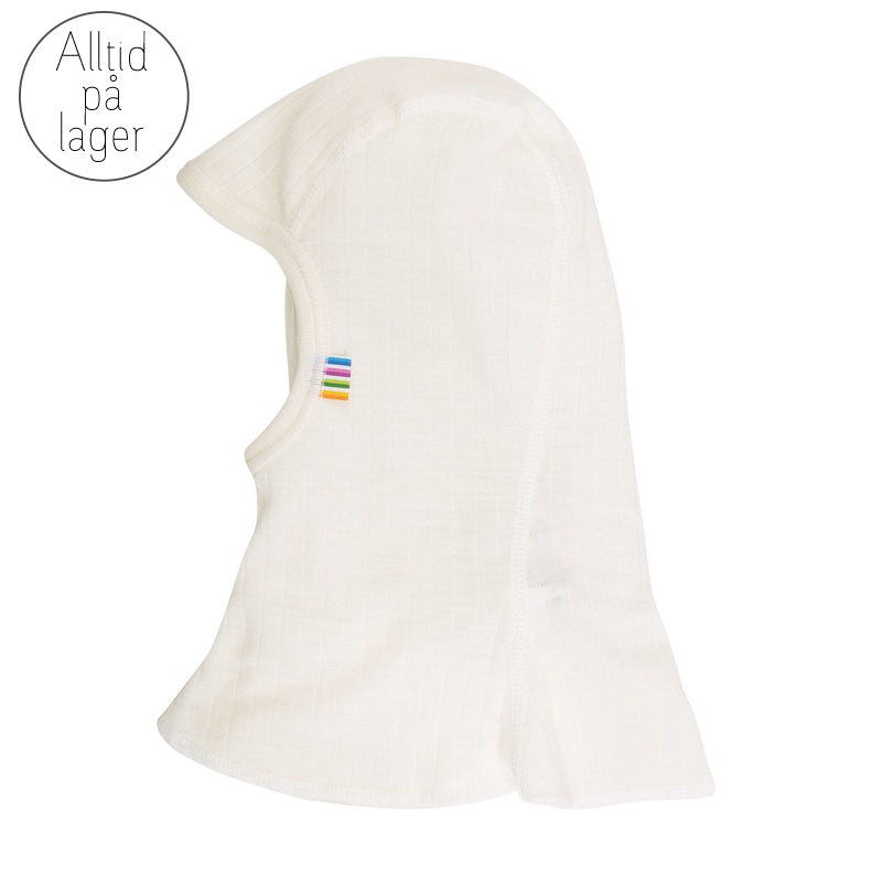 Joha - Balaclava i ett lags ull Off-white