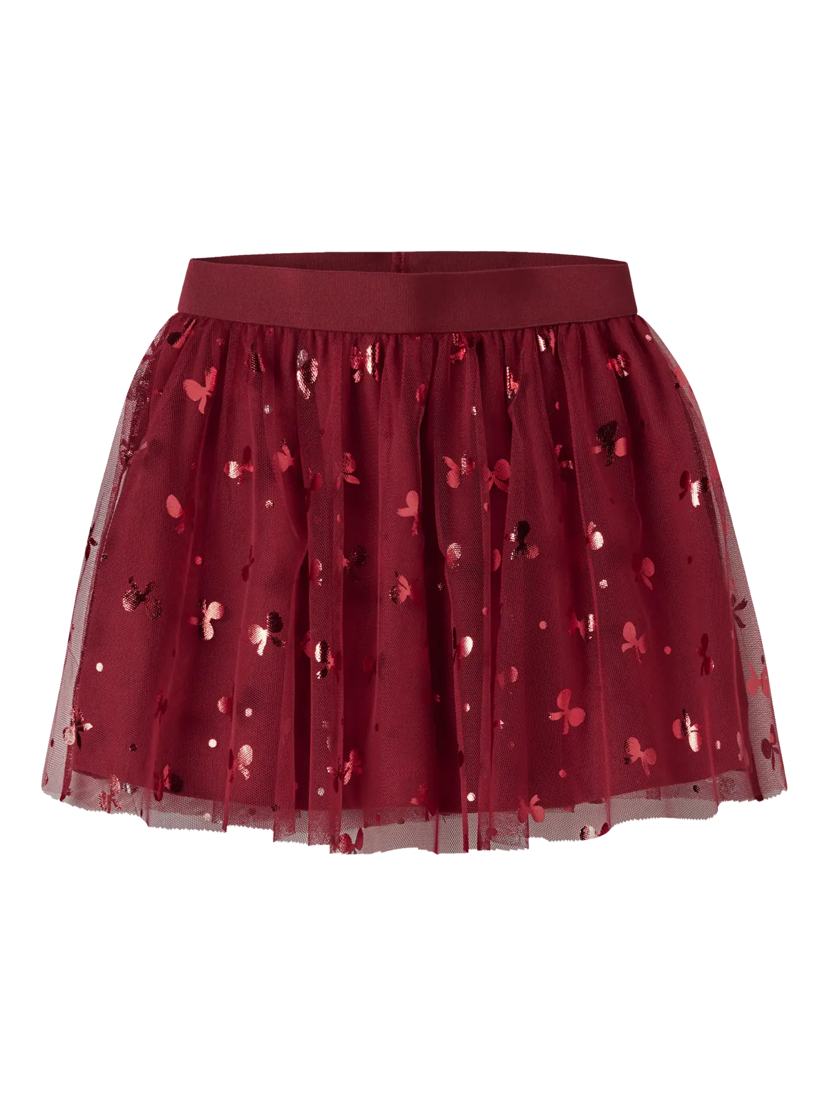 Name it tyllskjørt ROSALLY Red Dahlia, sett forfra