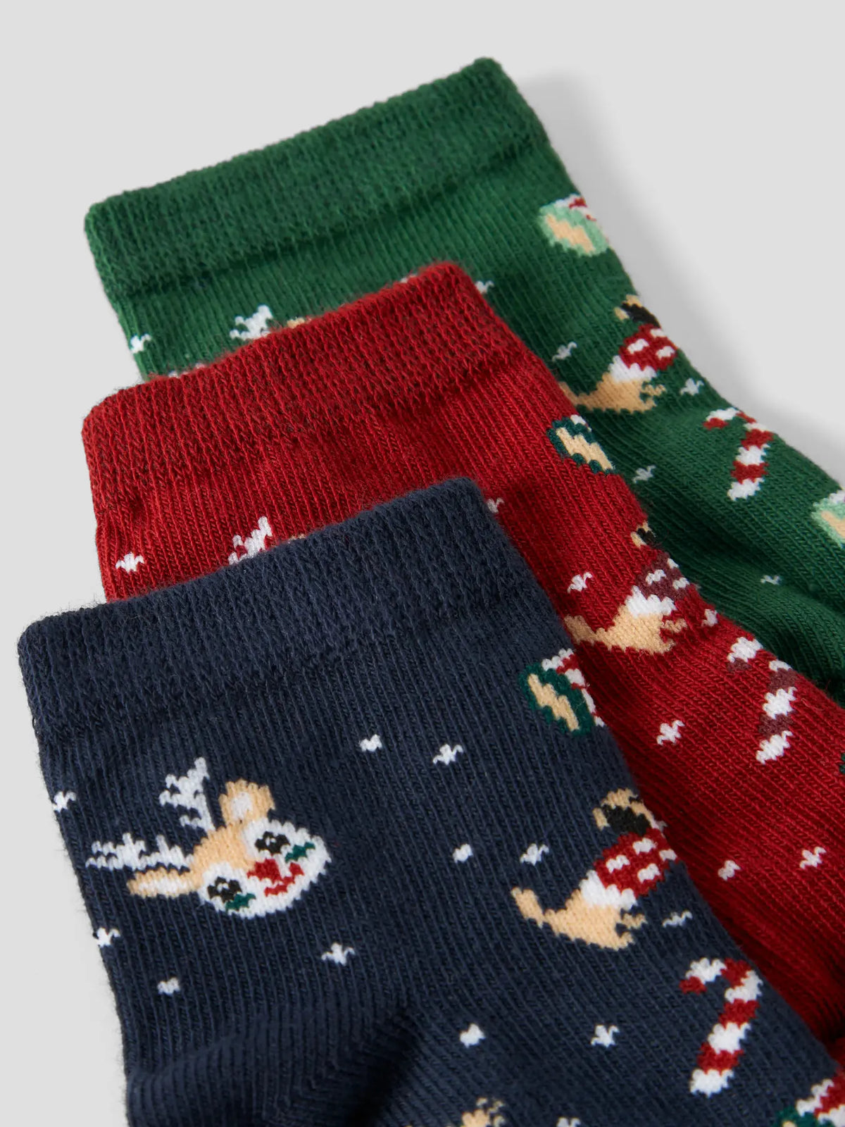 Name it julesokker VISMAS 3-pk, mønsterdetalj
