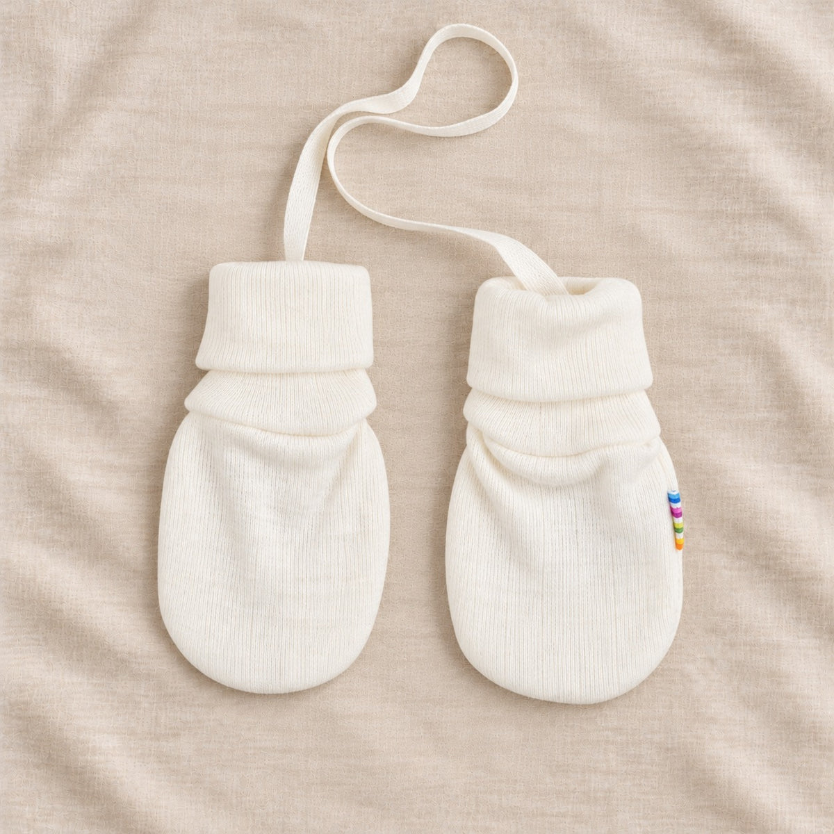 Joha babyvotter i dobbel lag ull off-white