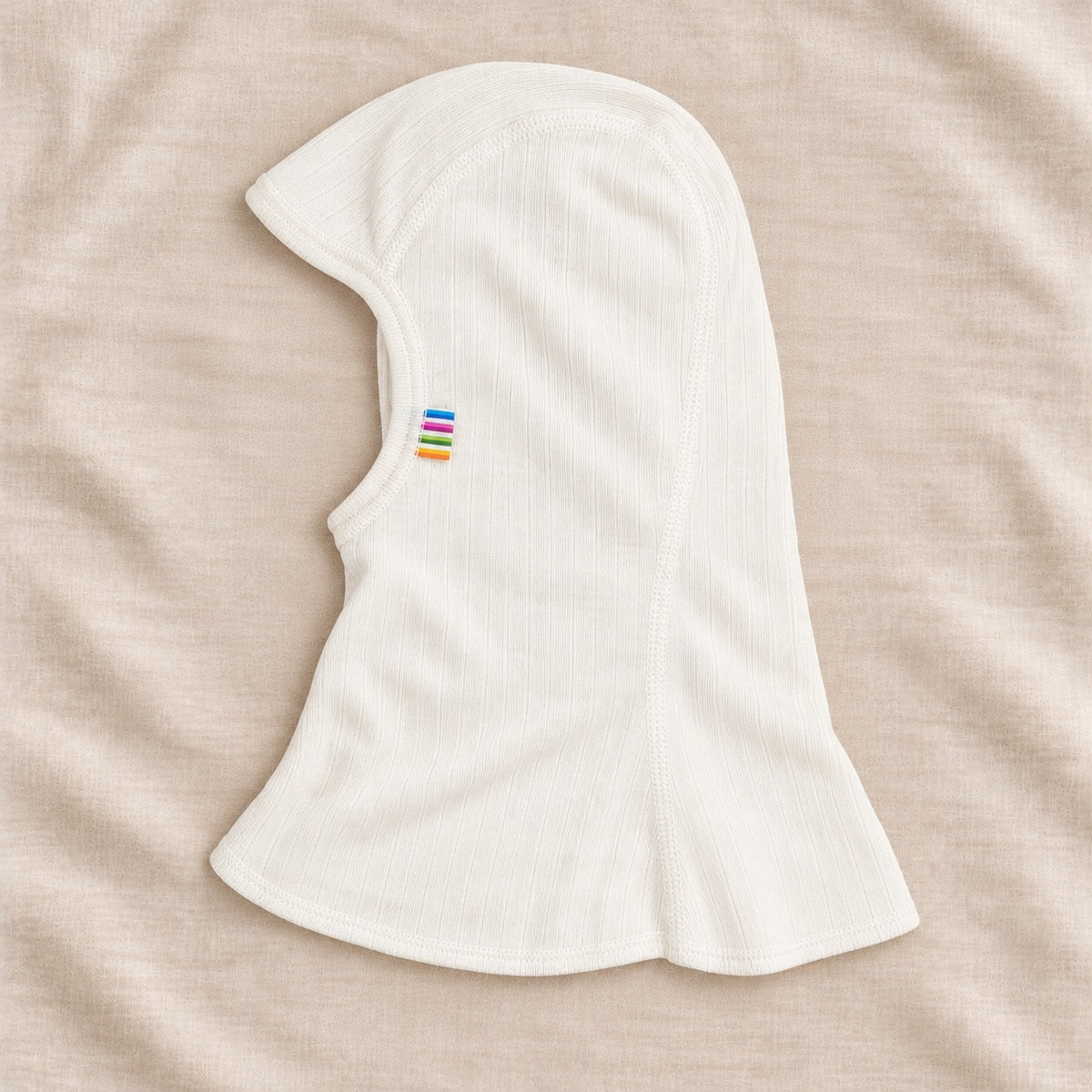 Joha balaclava i ett lags ull off-white