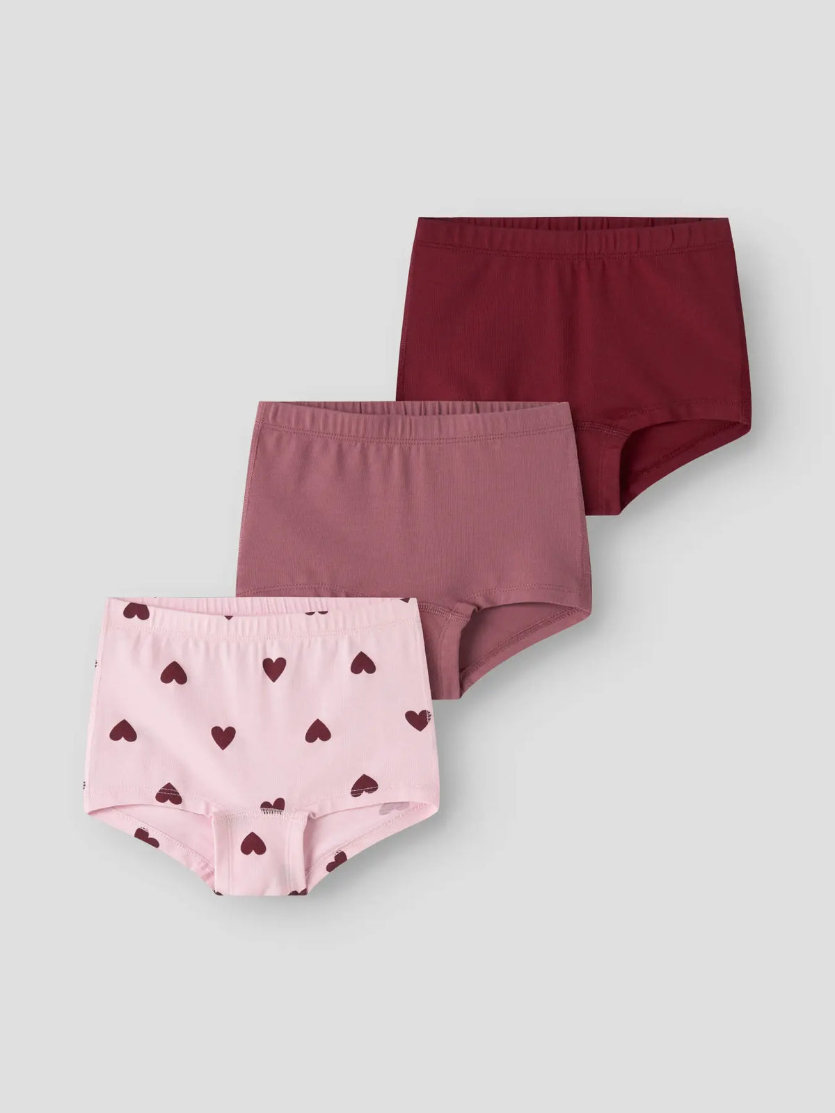 Name it truser 3-pk CUTIE HEART Parfait Pink, detalj
