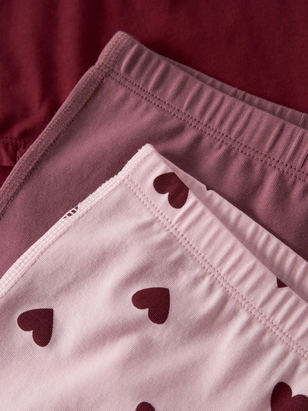 Name it truser 3-pk CUTIE HEART Parfait Pink, farger