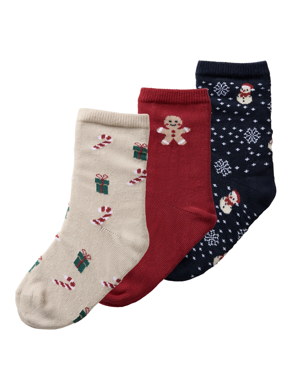 Name it sokker 3-pk «RICHRISTMAS» Mini – tre par sokker, nærbilde