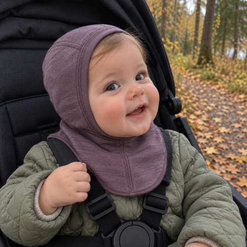 Need it - Balaclava i ull/bambus "Digg" Pen Lilla