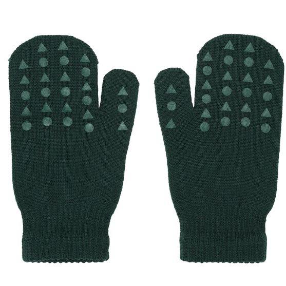 Antiskli votter i ull Forest Green
