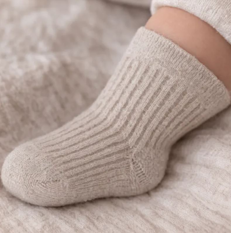 Need it - 3pk ullsokker til baby i merinoull Sand